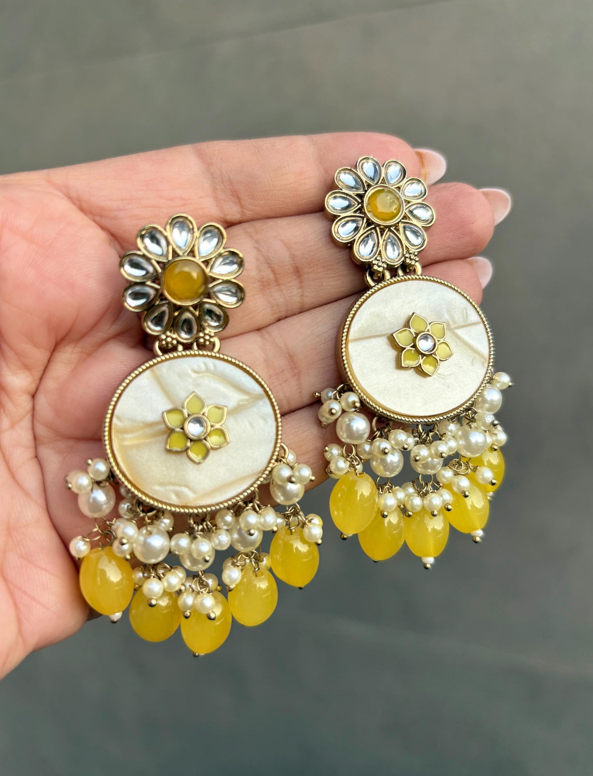 PAKIZA Yellow Earrings