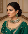 MANIKA Emerald Green Polki Choker Necklace Set
