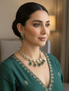 ZIBA Victorian Style Green Necklace set