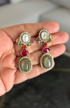 NIRAYA Sage Green Necklace Set