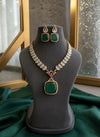 ARLEENA Victorian Style Emerald green Necklace set