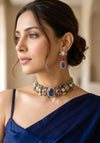 NIRAYA Sabyasachi inspired multicoloured choker set
