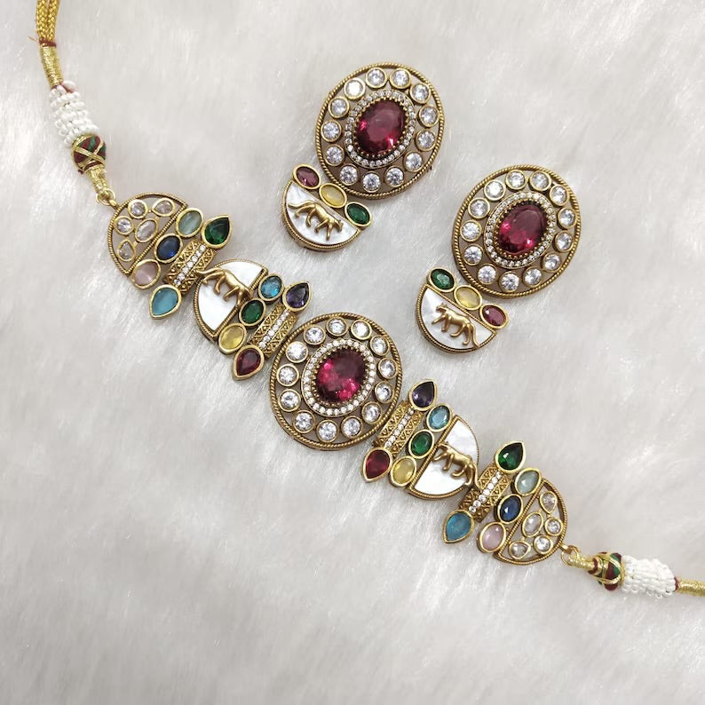 NIYA Multicolored Necklace Set