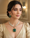 ARLEENA Victorian Style Emerald green Necklace set