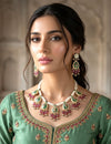 SUHANI Sabyasachi inspired Emerald and Ruby Fusion Kundan set