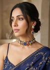 NIRAYA Sabyasachi inspired multicoloured choker set