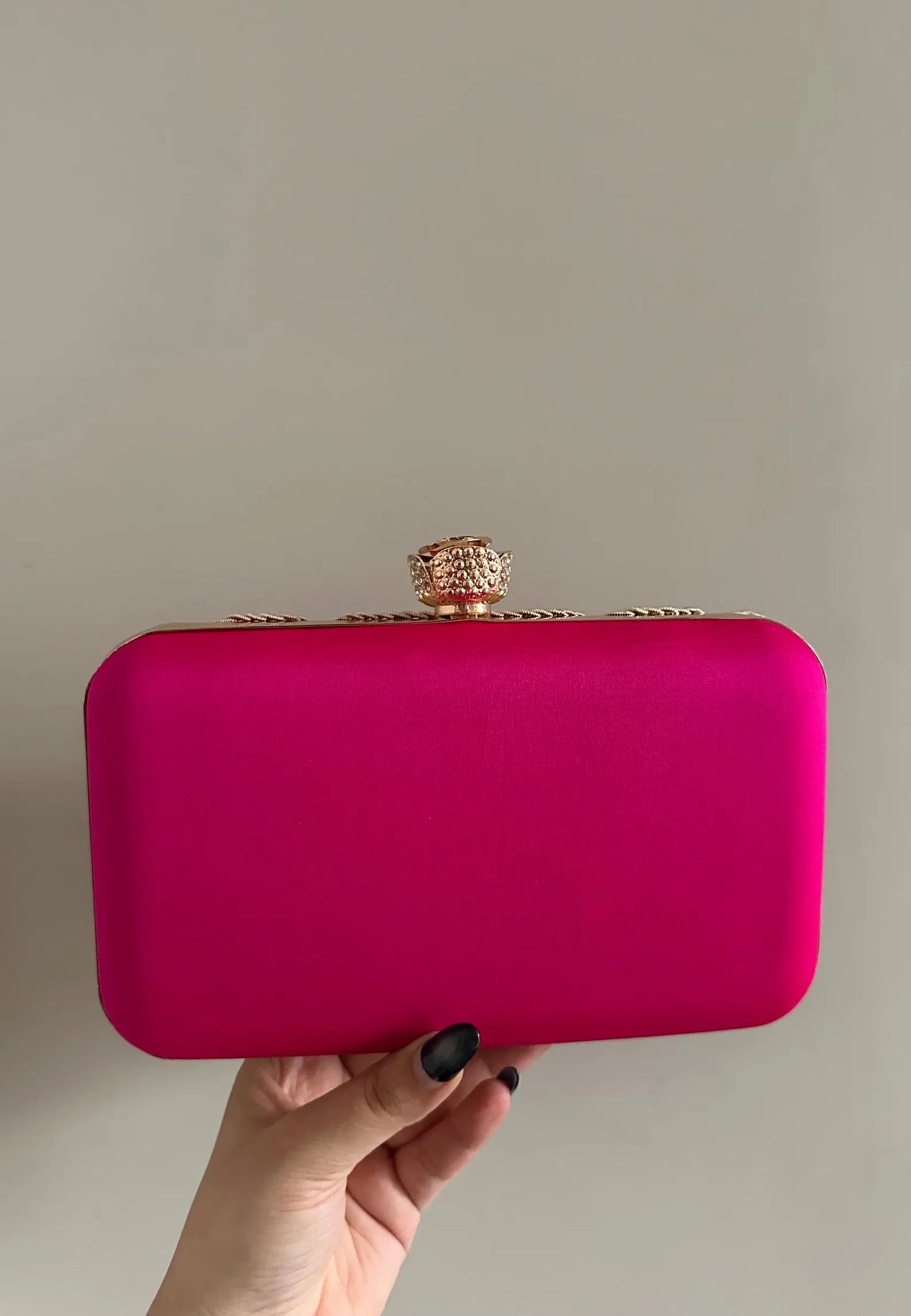 AMARI Purple Gold Clutch Purse