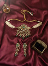 NASRIN Mint Gold Necklace Set