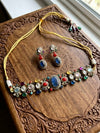 NIRAYA Sabyasachi inspired multicoloured choker set