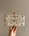 DAISY White Gold Clutch Purse
