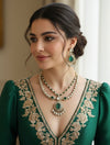 TARINI Emerald Green Necklace Set