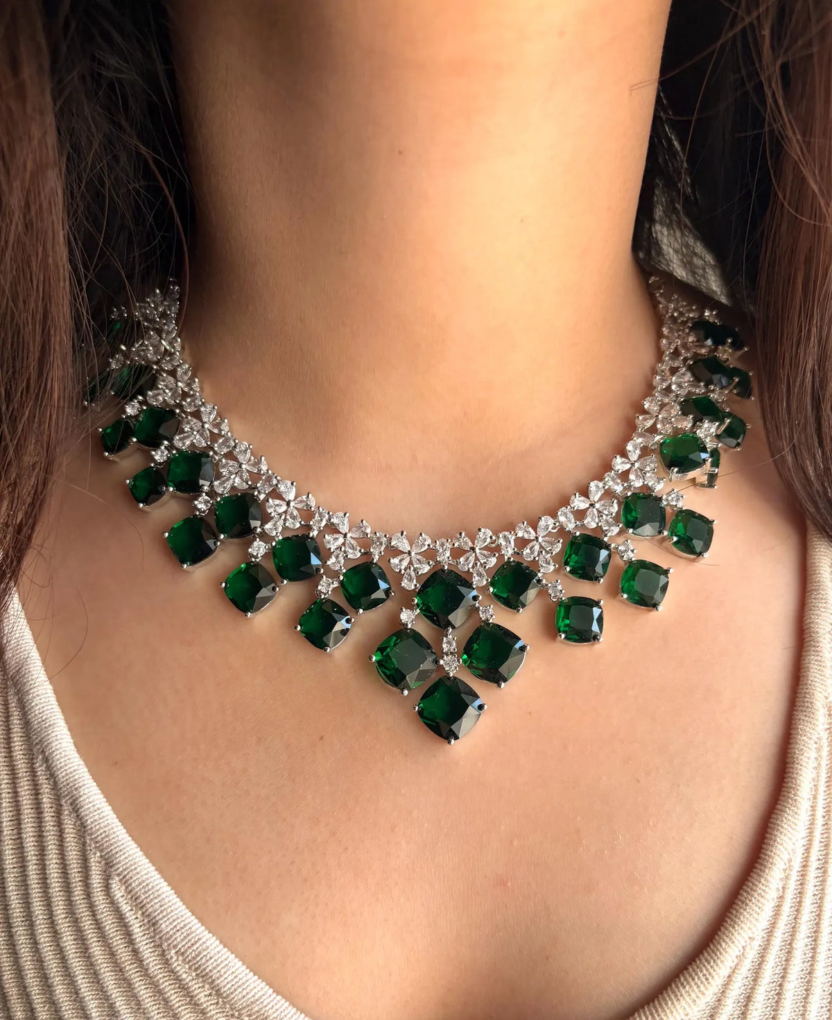ELIZA Mint AD Necklace Set