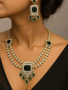 AMBIKA Green Gold AD Necklace Set