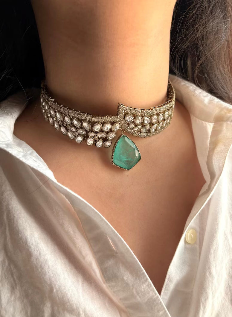 ANAISHA Mint Necklace Set