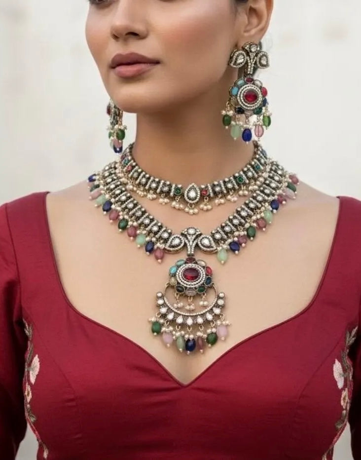 ALISAH Multicolored Necklace Set