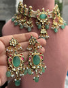 AYESHA Mint Kundan Necklace Set