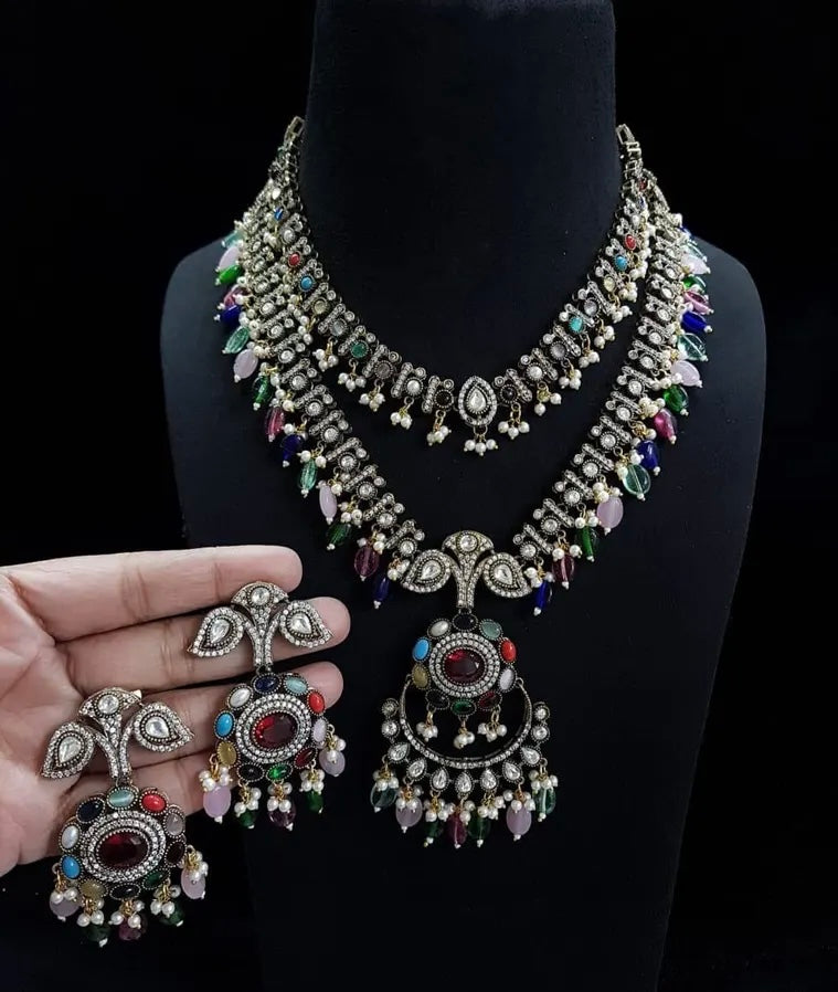 ALISAH Multicolored Necklace Set