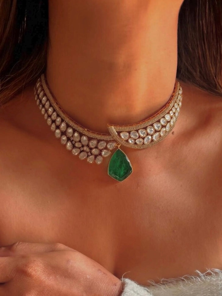 ANAISHA Green Necklace Set