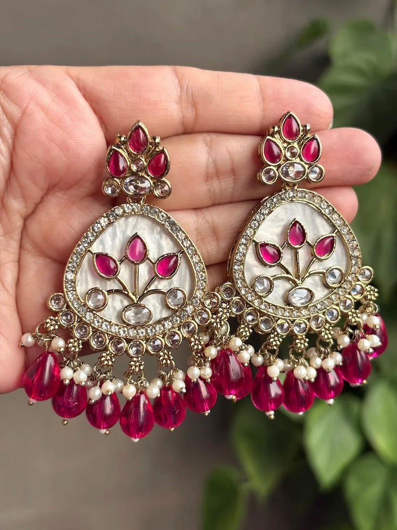 PREIYA Pink Earrings