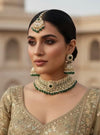 AASHNA Green Kundan Necklace Set