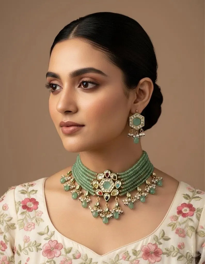 PARWEEN Kundan Necklace Set