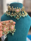 AYESHA Pink Kundan Necklace Set