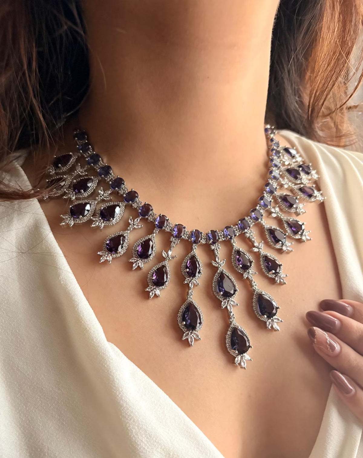 KESHA Purple AD Necklace Set