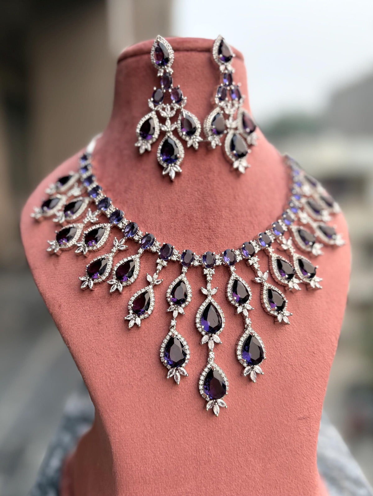 KESHA Purple AD Necklace Set