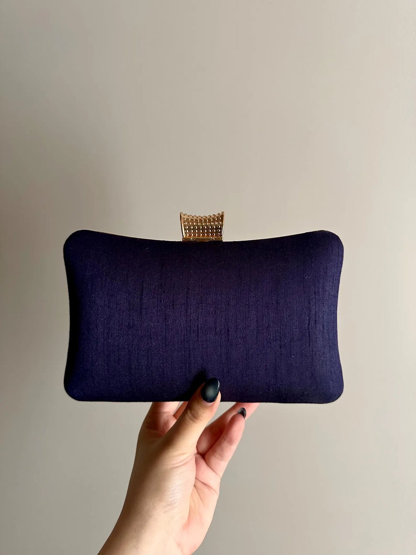 NOURA Blue Gold Clutch Purse
