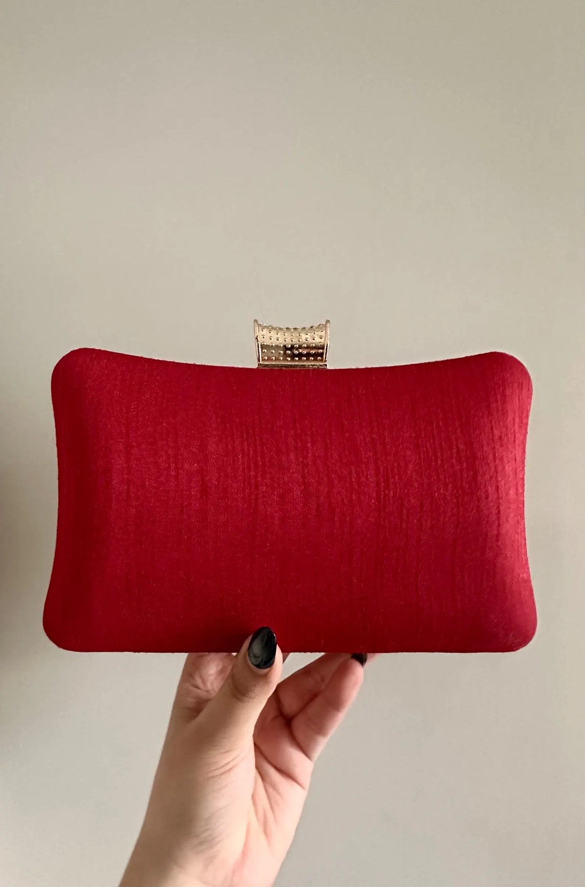 NOURA Blue Gold Clutch Purse