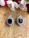 KARLA Sapphire blue cz Set in American Diamond Classy high quality zircon jewelry for wedding, prom,dark blue gala dinner bridal jewelery