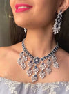 SARAH Gorgeous Emerald green American Diamond High Quality Necklace Set / Pakistani bridal wedding jewelry,Indian ring ceremony