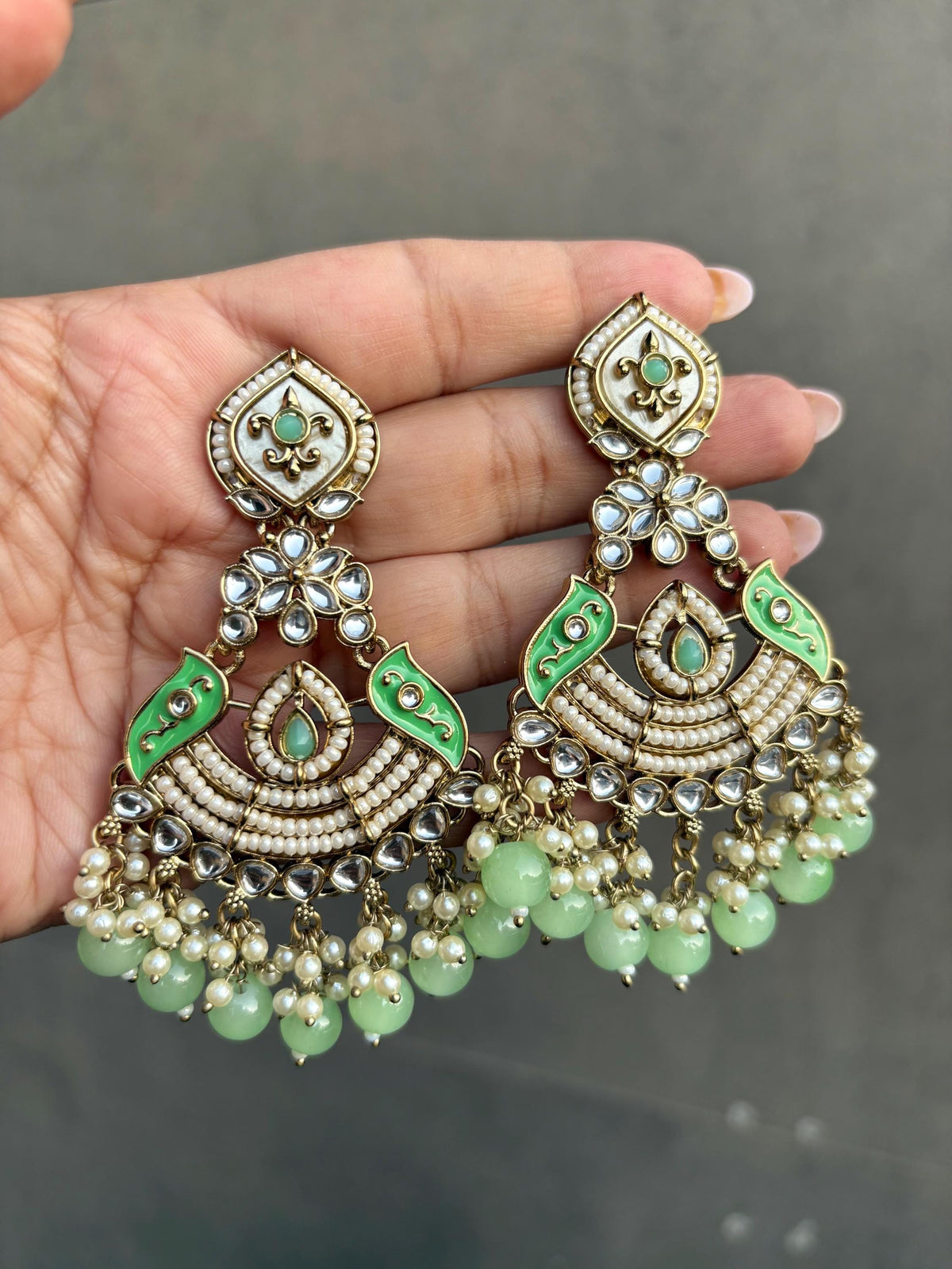 KOYAL Pink mother of pearl earrings blush pink colour shell earrings pink colour long pearl earrings MOP jewelry indian pakistani   danglers