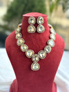 URVASHI Victorian  polki kundan two tone necklace set,indian bridal jewelry, Pakistani wedding jewellery,