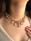 AMAYA Pink Gold Hasli Necklace Set