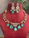 AMAYA Mint Gold Hasli Necklace Set