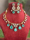 AMAYA Mint Gold Hasli Necklace Set