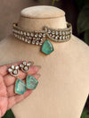 ANAISHA Mint Necklace Set