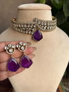 ANAISHA Purple Necklace Set
