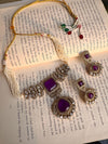 NAYAN Purple Necklace Set