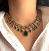 RIMAYA Sabyasachi inspired Emerald Green Necklace Set