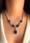 IRENE Purple Necklace Set