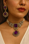 NAYAN Purple Necklace Set