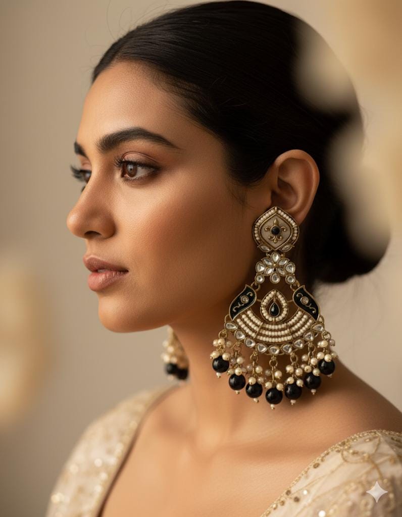KOYAL black mother of pearl earrings mint colour shell earrings black colour long pearl earrings MOP jewelry indian pakistani   danglers