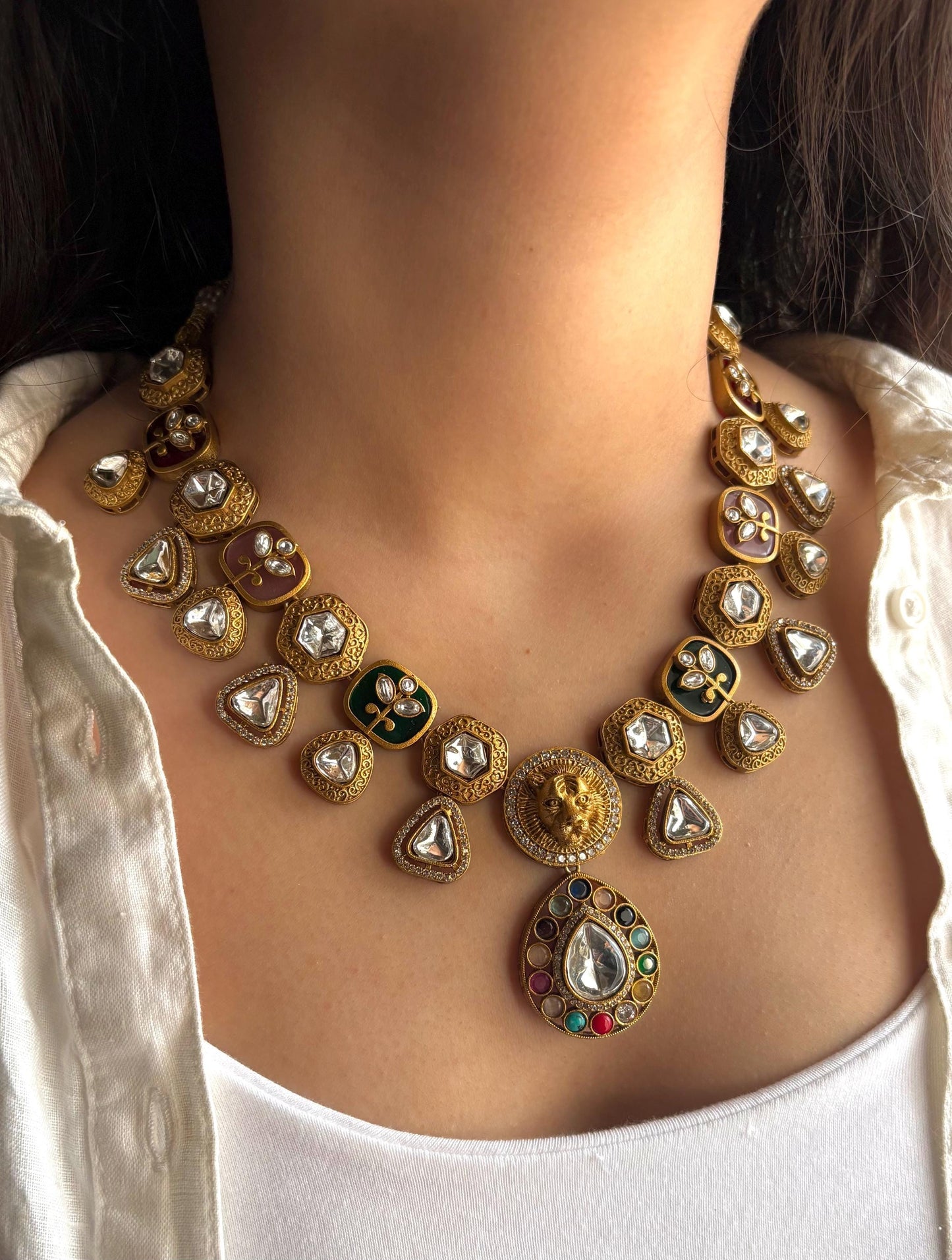 SHIVKA Multicolored Necklace Set