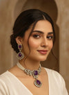 NAYAN Purple Necklace Set