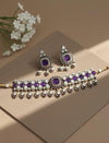 MANIKA Purple Necklace Set