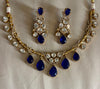 AMAYA Blue Gold Hasli Necklace Set