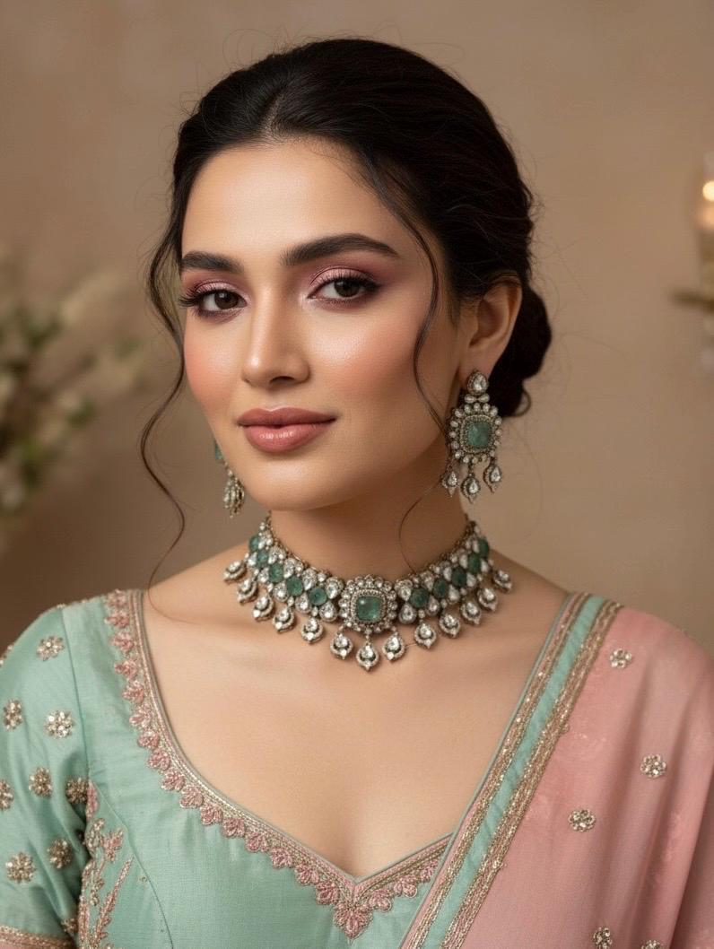 MANIKA Mint Necklace Set