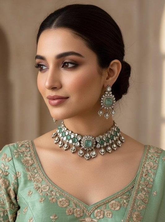 MANIKA Mint Necklace Set